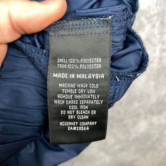 Footjoy FJ Golf Windbreaker Mens XL Blue V-Neck Short Sleeve Performance Sports - Picture 9 of 12